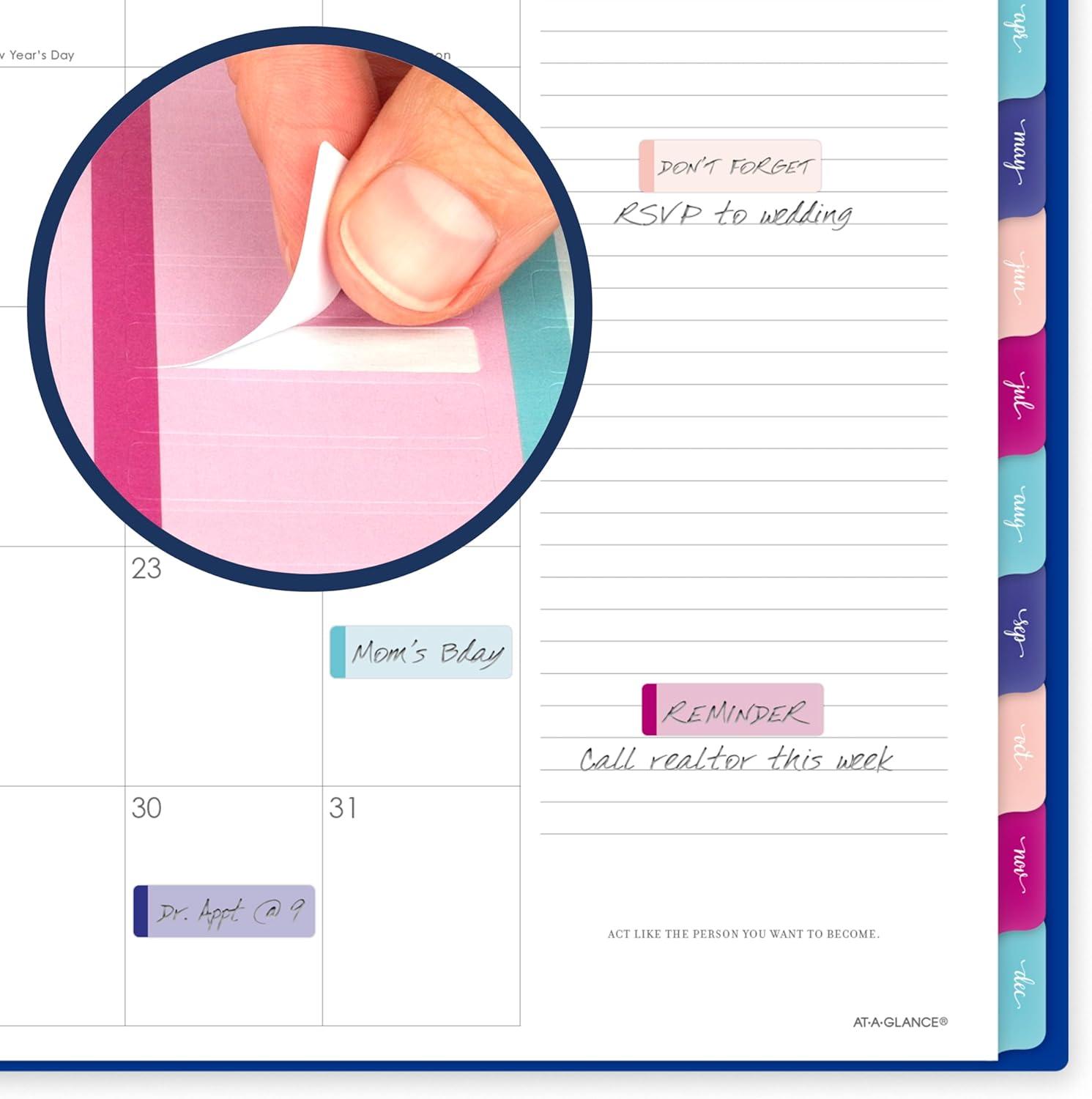 image:imageATAGLANCE 2026 Planner Weekly amp Monthly 85 x 11 Large Harmony Sunset Coral 10999052726Denim