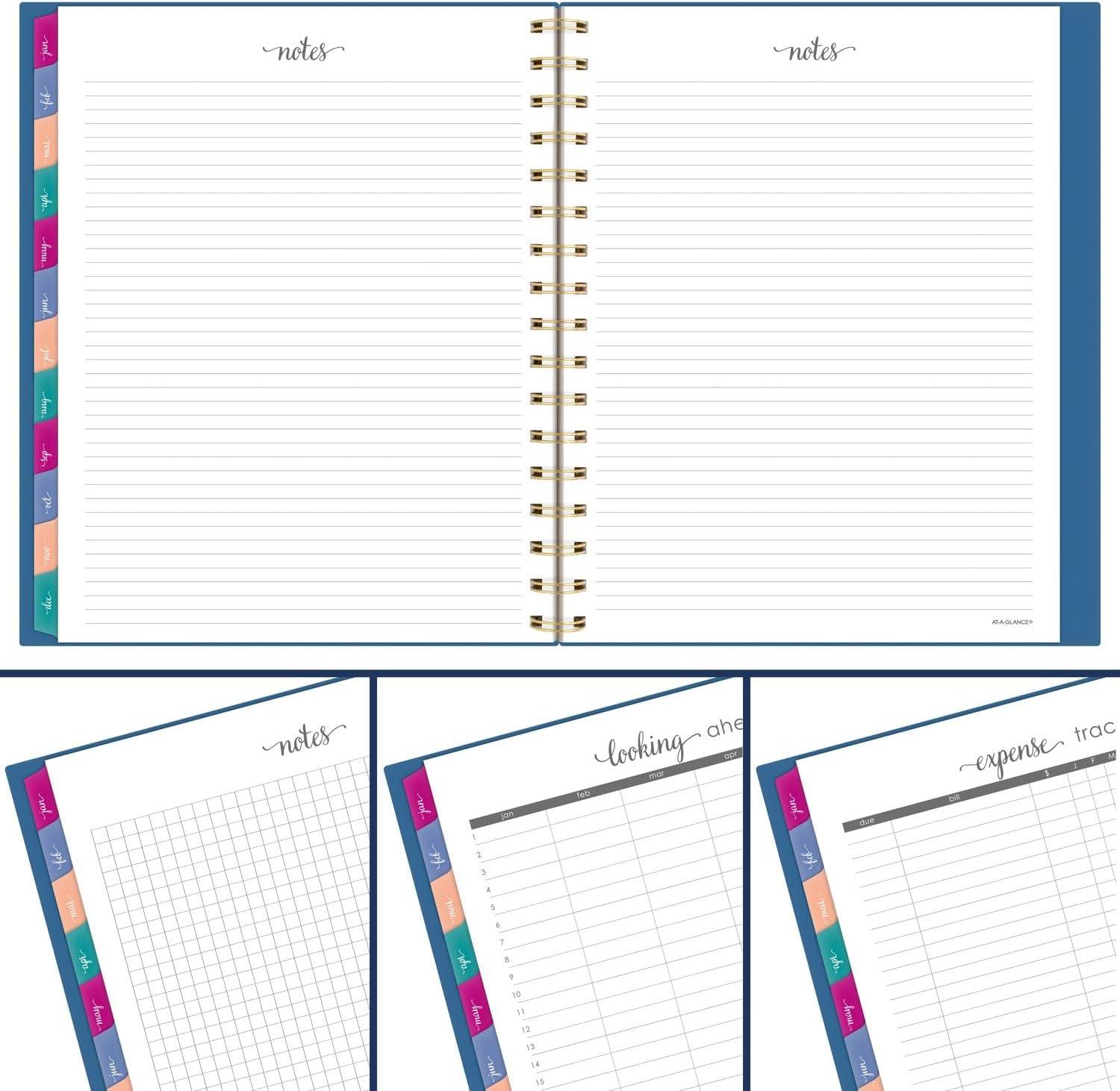 image:imageATAGLANCE 2026 Planner Weekly amp Monthly 85 x 11 Large Harmony Sunset Coral 10999052726Denim