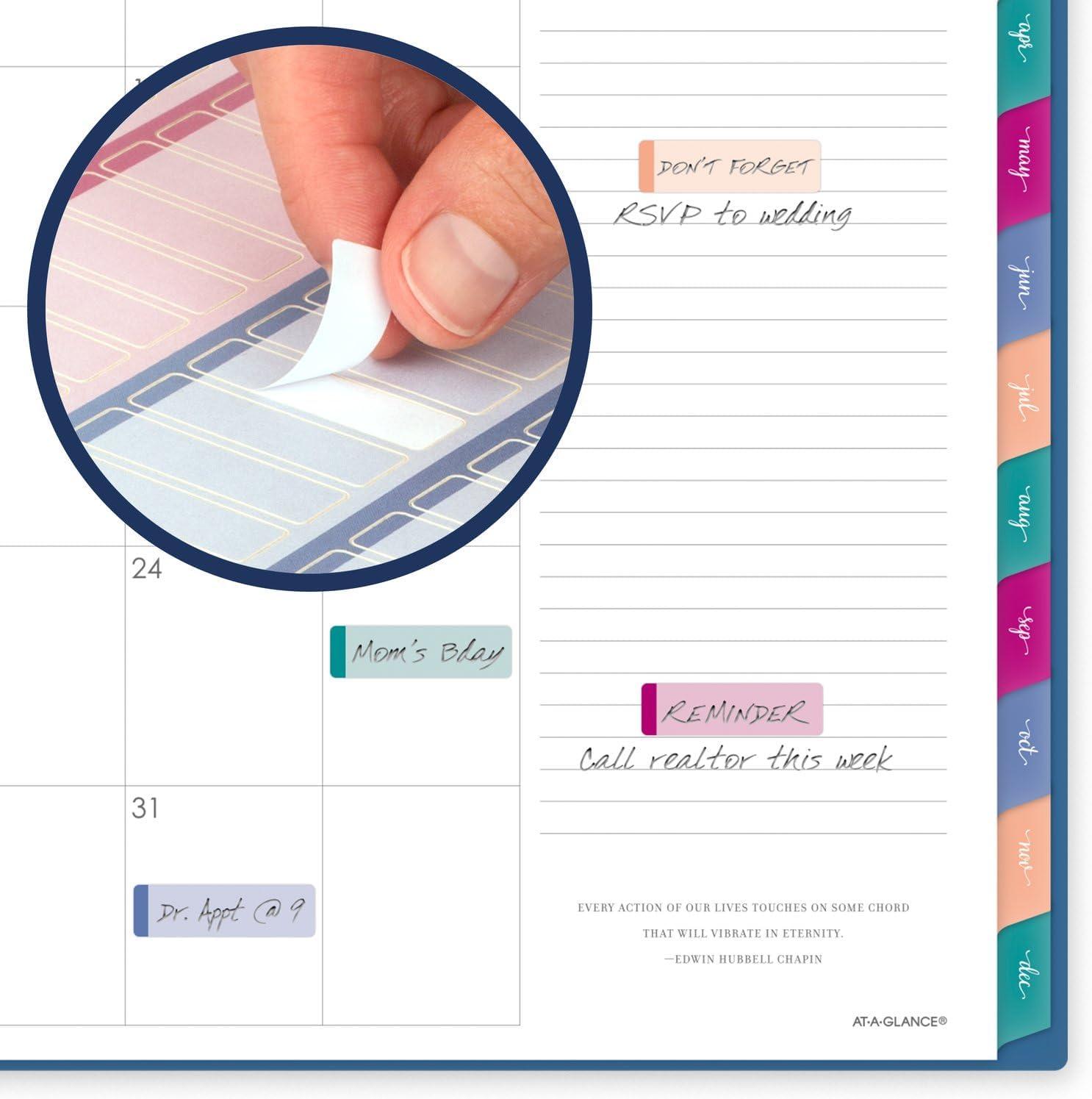 image:imageATAGLANCE 2026 Planner Weekly amp Monthly 85 x 11 Large Harmony Sunset Coral 10999052726Denim