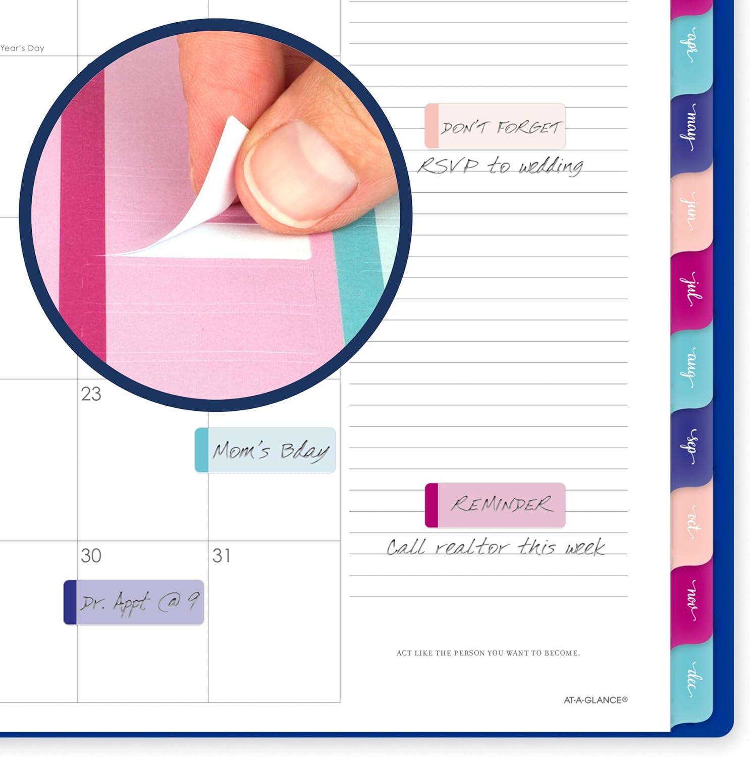 image:imageATAGLANCE 2026 Planner Weekly amp Monthly 85 x 11 Large Harmony Sunset Coral 10999052726Denim