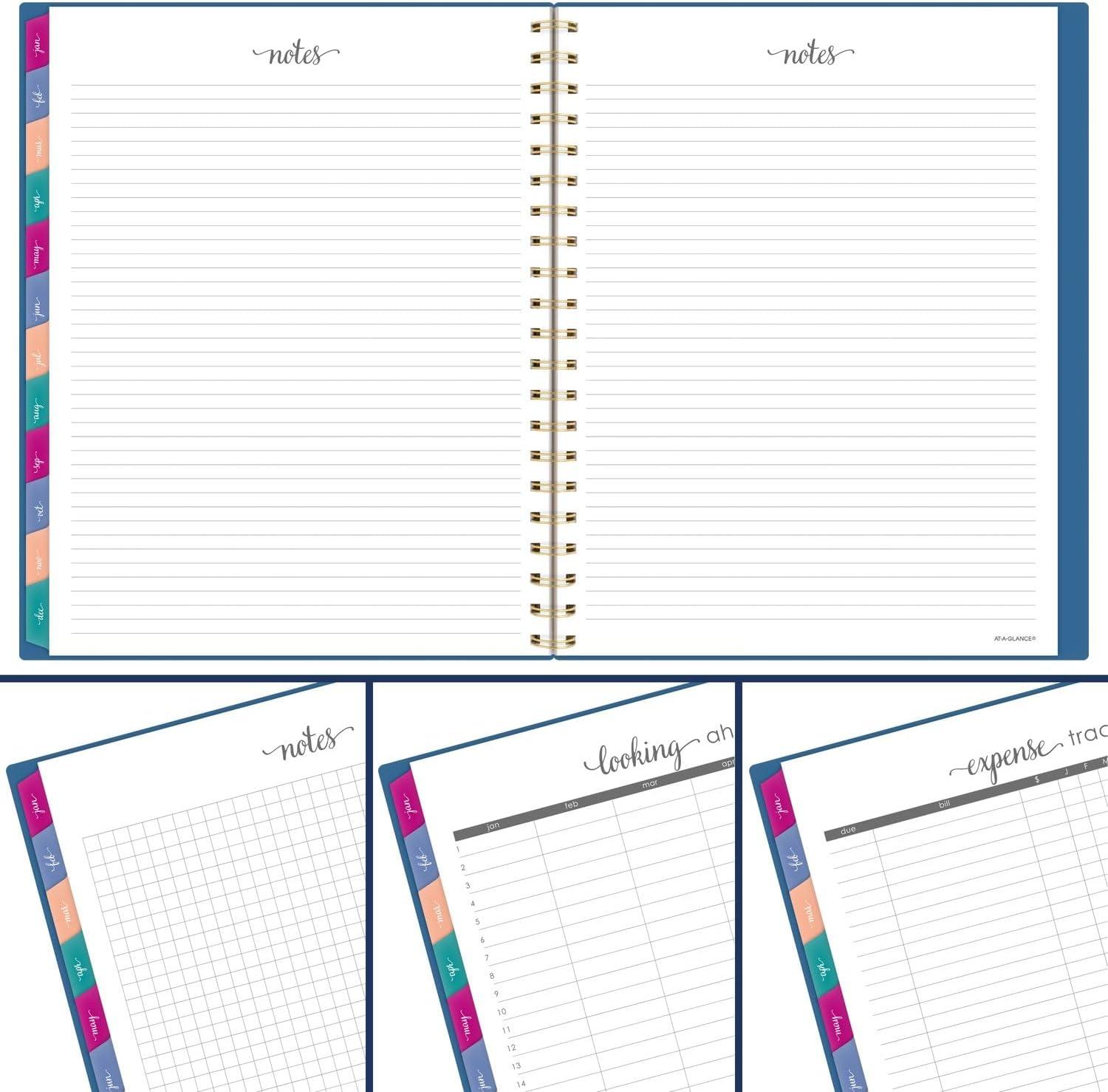 image:imageATAGLANCE 2026 Planner Weekly amp Monthly 85 x 11 Large Harmony Sunset Coral 10999052726Denim
