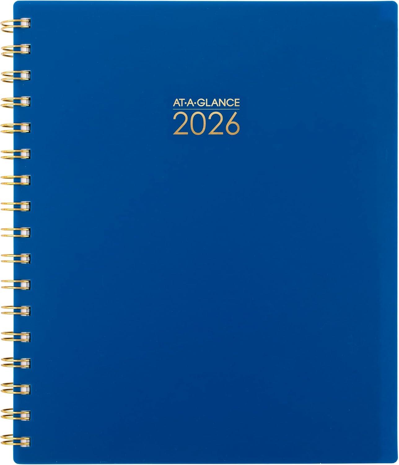 image:imageATAGLANCE 2026 Planner Weekly amp Monthly 85 x 11 Large Harmony Sunset Coral 10999052726Denim