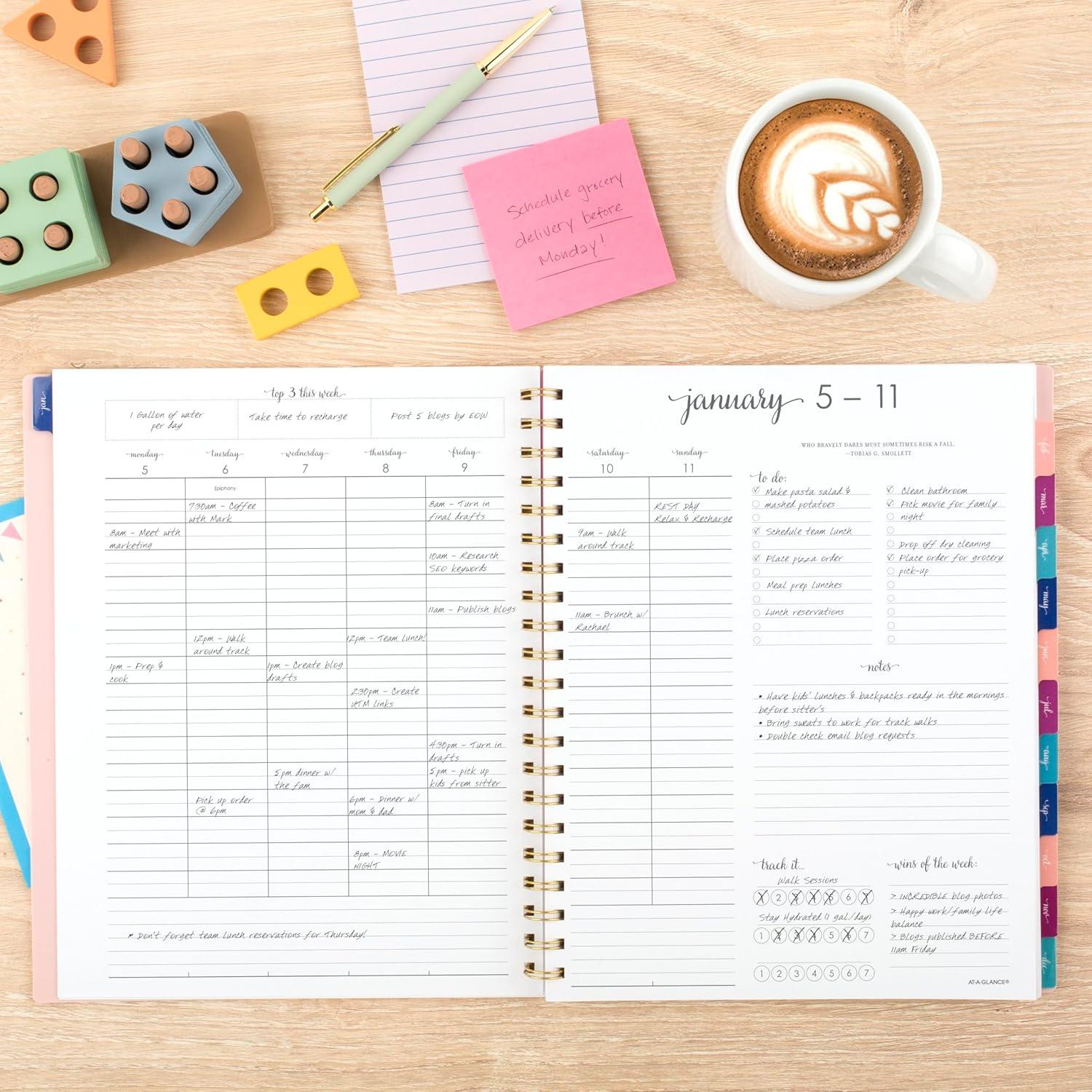 image:imageATAGLANCE 2026 Planner Weekly amp Monthly 85 x 11 Large Harmony Sunset Coral 10999052726Sunset Coral