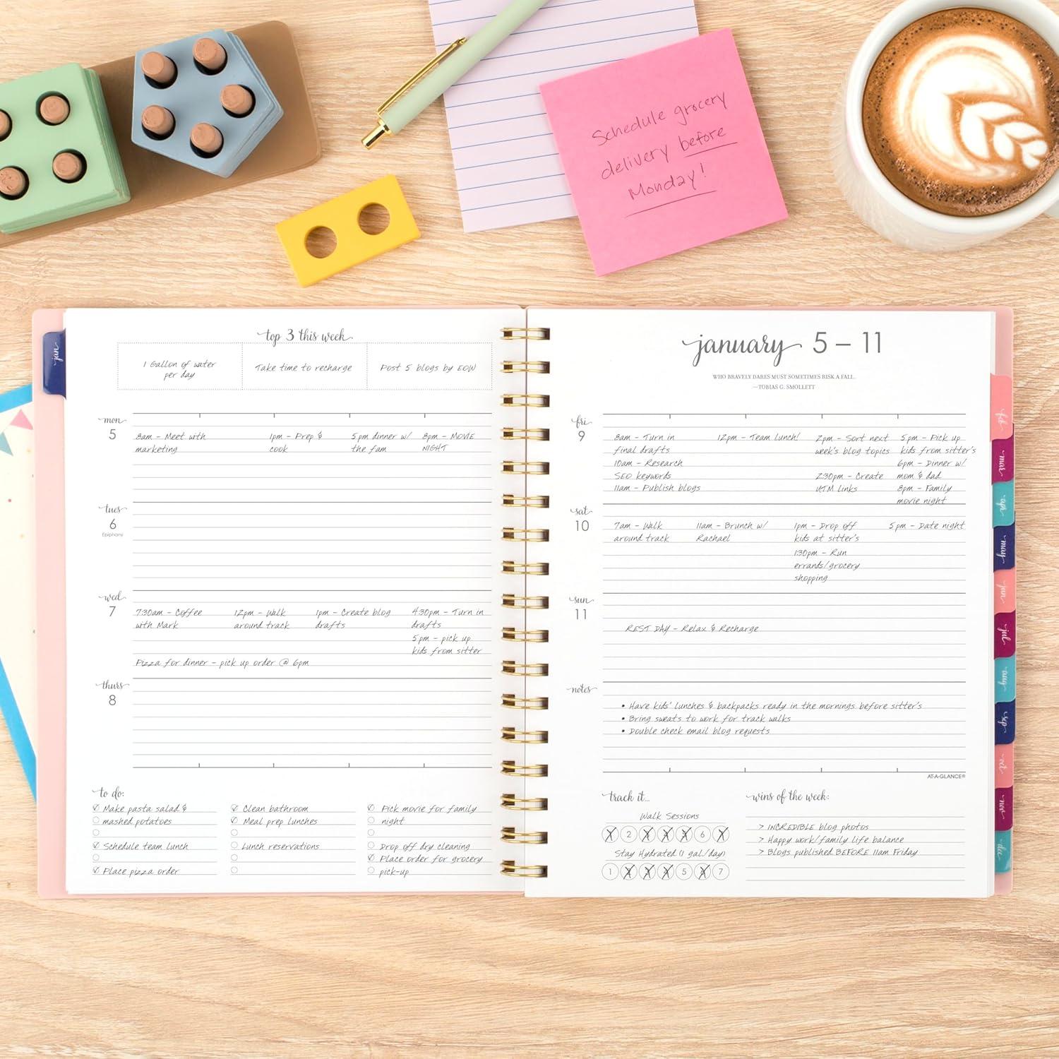 image:imageATAGLANCE 2026 Planner Weekly amp Monthly 85 x 11 Large Harmony Sunset Coral 10999052726Sunset Coral