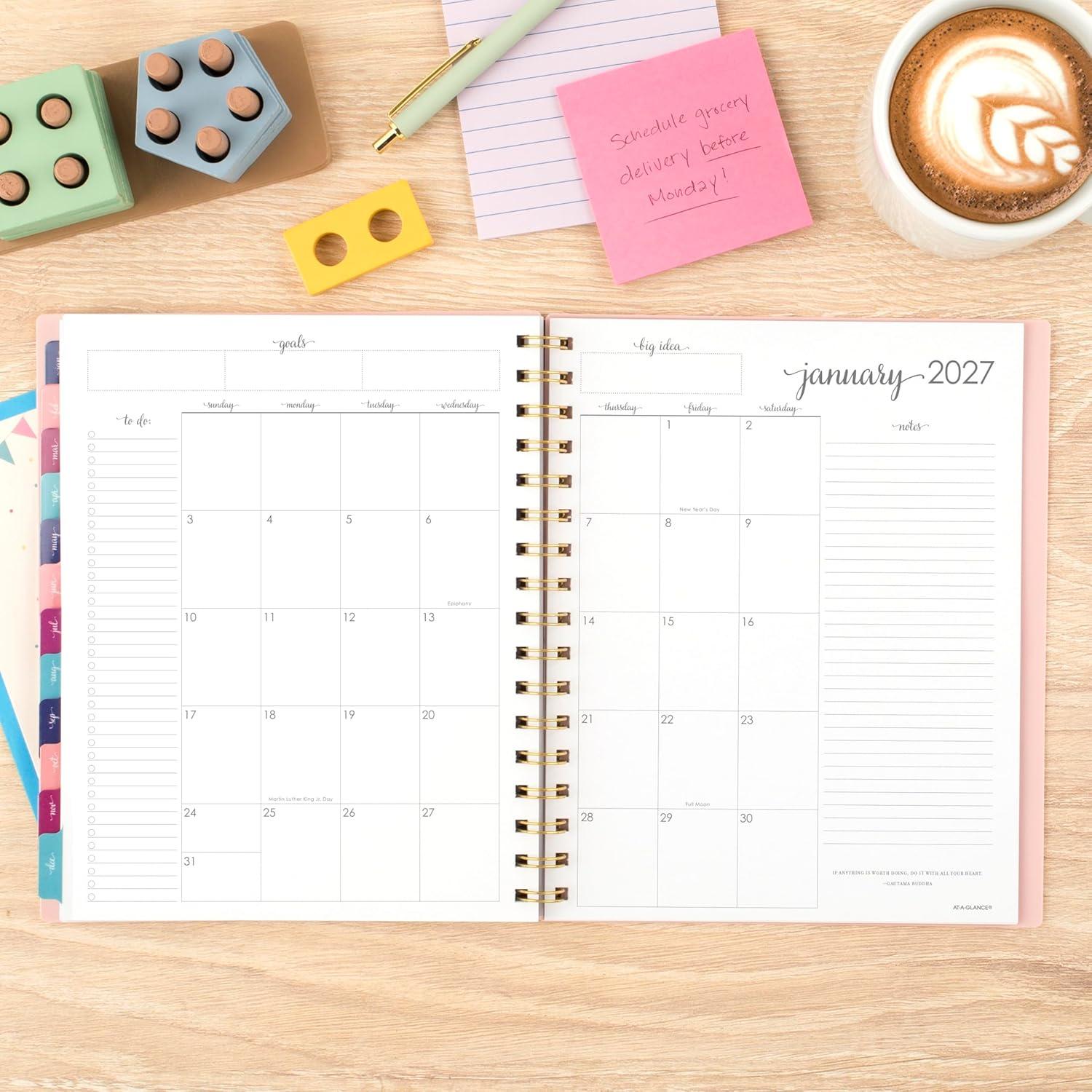 image:imageATAGLANCE 2026 Planner Weekly amp Monthly 85 x 11 Large Harmony Sunset Coral 10999052726Sunset Coral