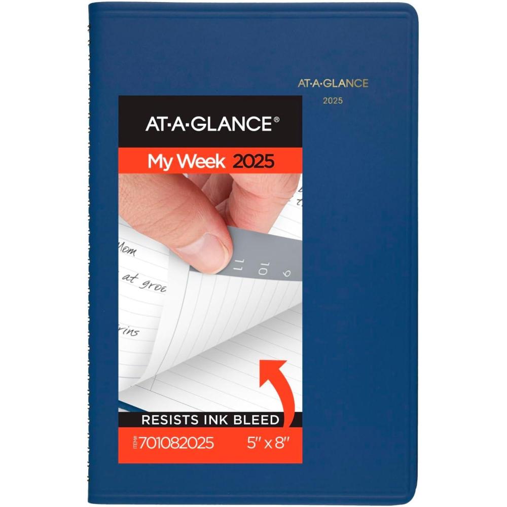 image:imageATAGLANCE 2026 Appointment Book Planner Weekly 5 x 8 Small Hourly Blue 701082026Blue
