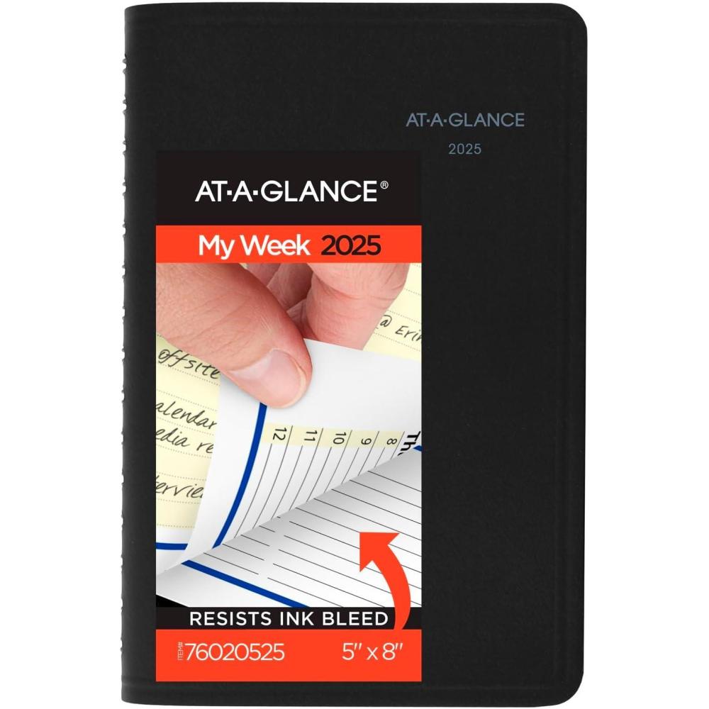 image:imageATAGLANCE 2026 Appointment Book Planner Weekly amp Monthly 5 x 8 Small QuickNotes Black 760205265 x 8