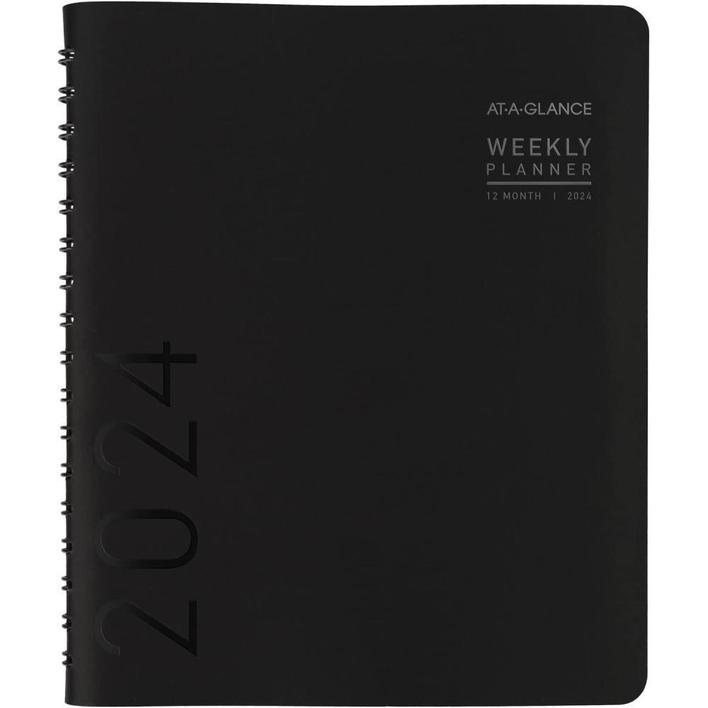 image:imageATAGLANCE 2026 Planner Weekly amp Monthly 7 x 875 Medium Contemporary Lite Black 70545X0526Black