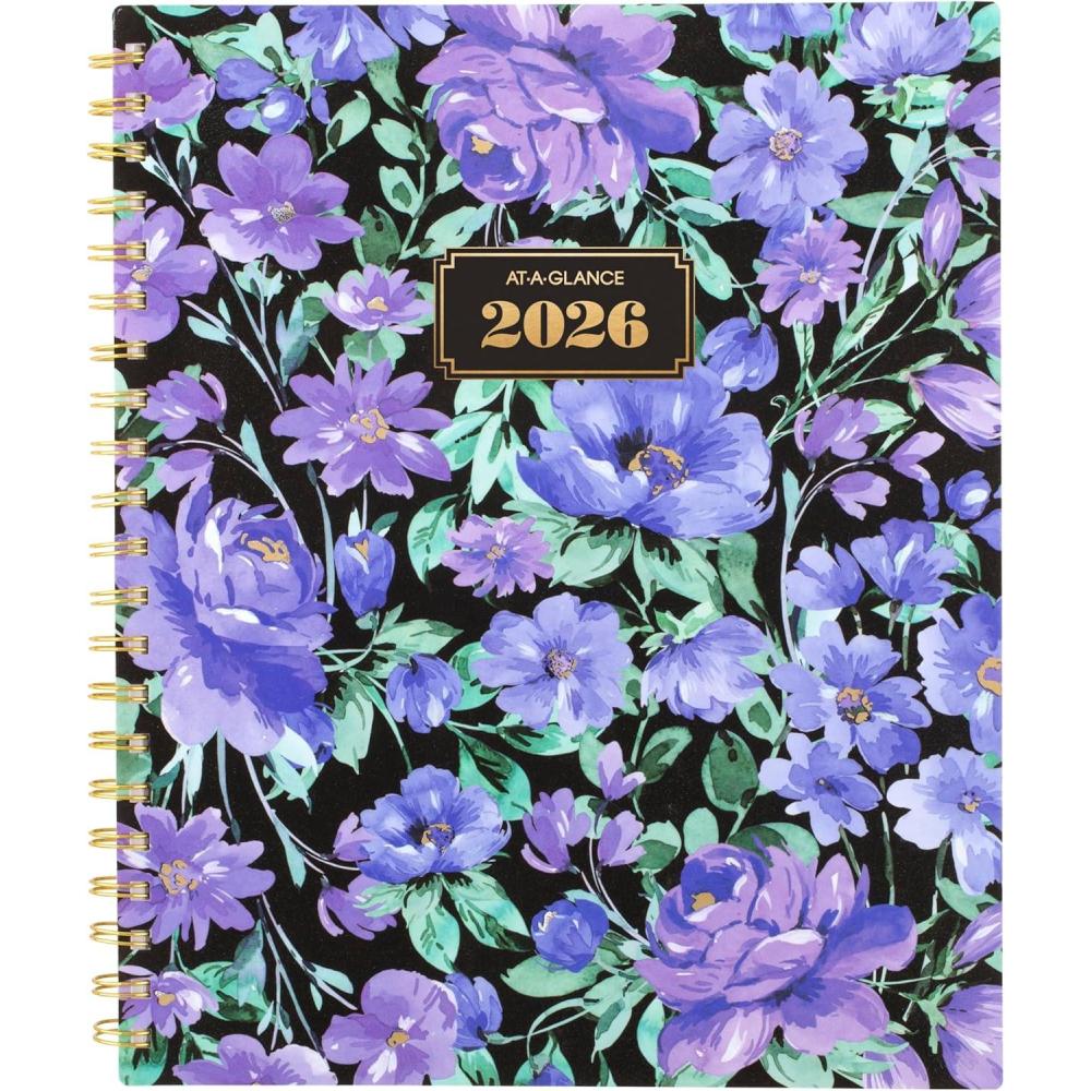 image:imageATAGLANCE 2026 Planner Weekly amp Monthly 85 x 11 Large Dark Romance 525490526Floral