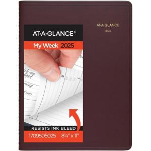 AT-A-GLANCE 2026 Appointment Book Planner, Weekly, 8-1/4″ x 11″, Large, Winestone (709505026)(Winestone)