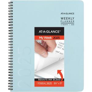 AT-A-GLANCE 2026 Planner, Weekly & Monthly, 8.25″ x 11″, Large, Contemporary Lite, Sky Blue (7095XL3826)(2025 Old Edition)