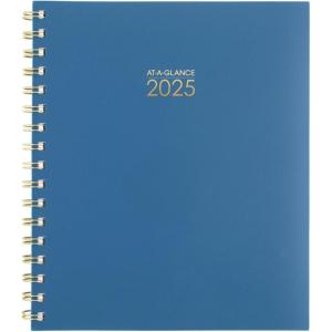 AT-A-GLANCE 2026 Planner, Weekly & Monthly, 8.5″ x 11″, Large, Harmony, Sunset Coral (1099-905-27-26)(Denim)