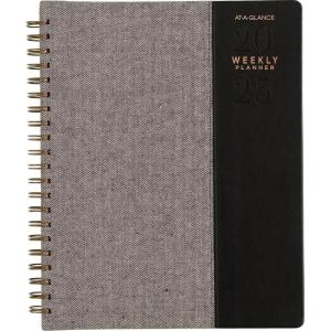 AT-A-GLANCE 2026 Planner, Weekly & Monthly, 8.5″ x 11″, Large, Signature, Distressed Brown (YP9050926)(Black)