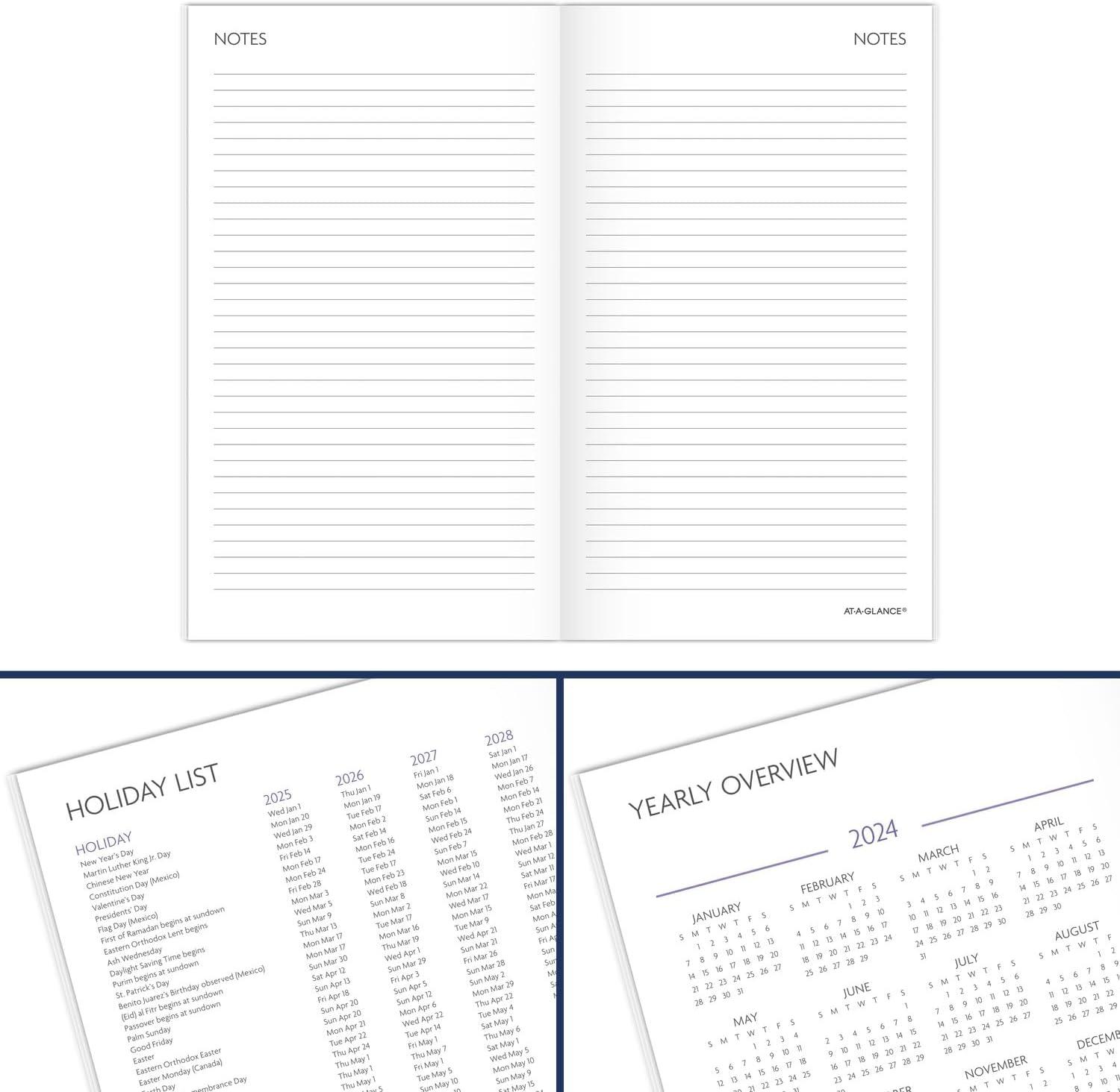 image:imageATAGLANCE 20262027 Planner 2 Year Monthly Planner 35 x 6 Pocket Size BADGE Floral 1753F021262025 Old Edition