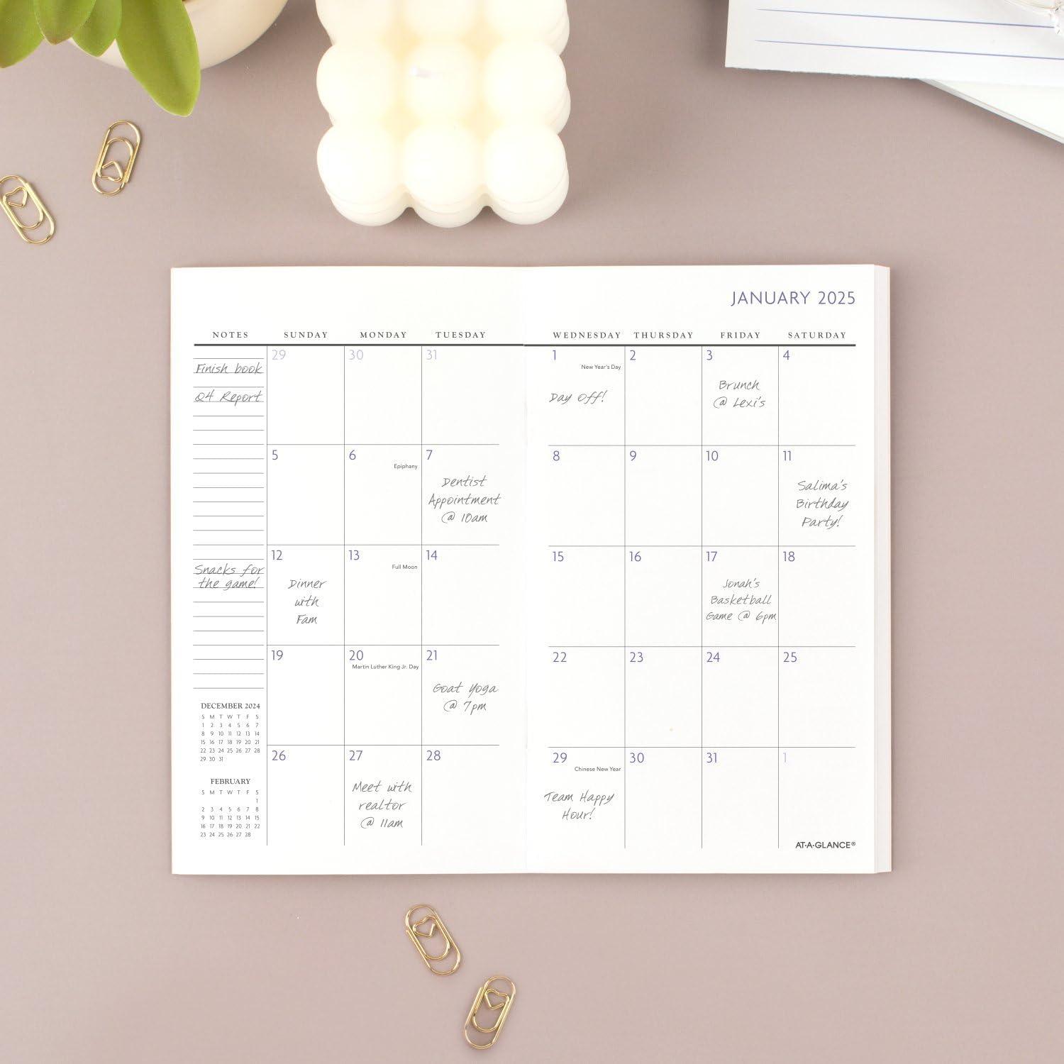 image:imageATAGLANCE 20262027 Planner 2 Year Monthly Planner 35 x 6 Pocket Size BADGE Floral 1753F021262025 Old Edition