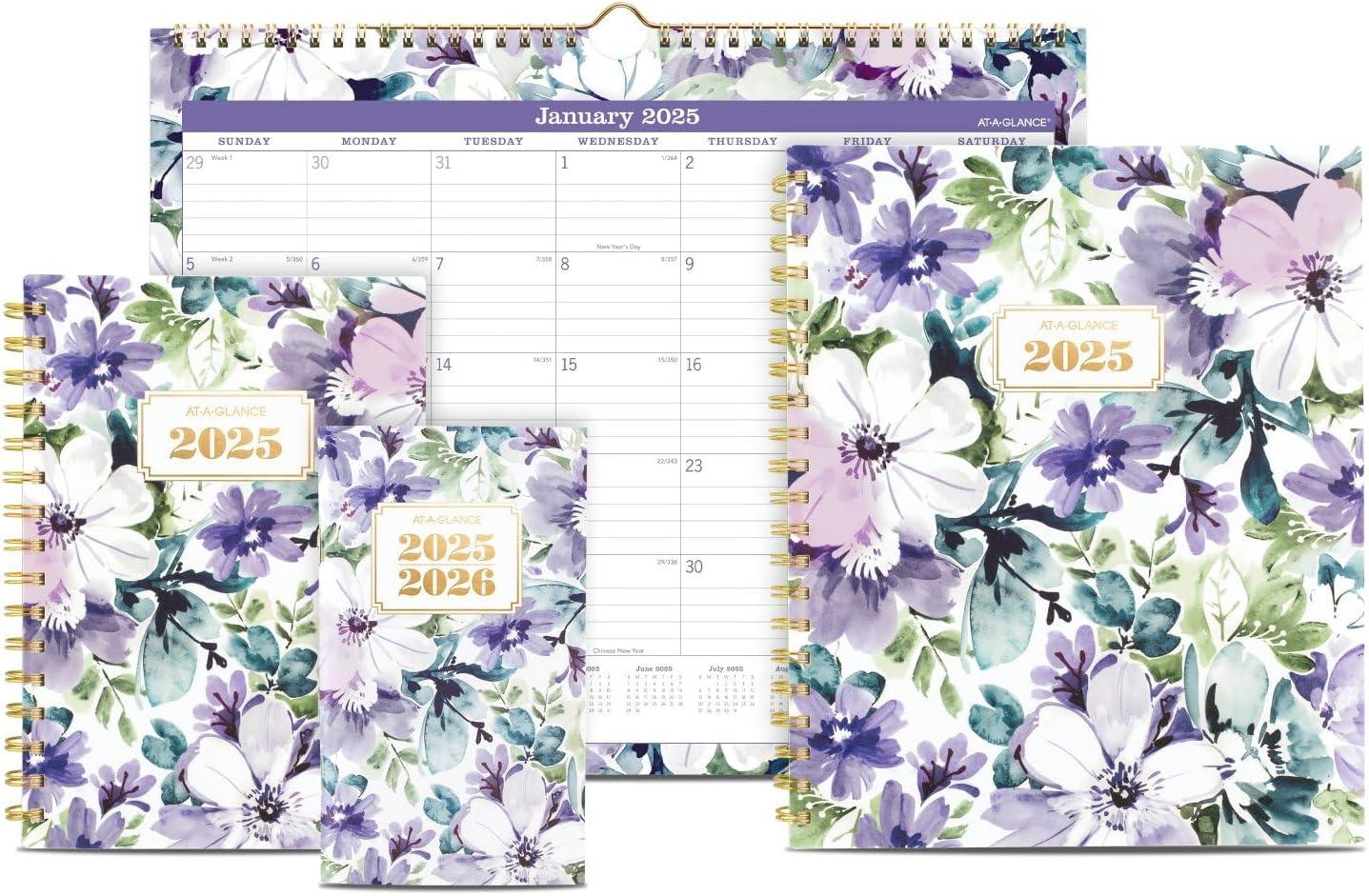 image:imageATAGLANCE 20262027 Planner 2 Year Monthly Planner 35 x 6 Pocket Size BADGE Floral 1753F021262025 Old Edition