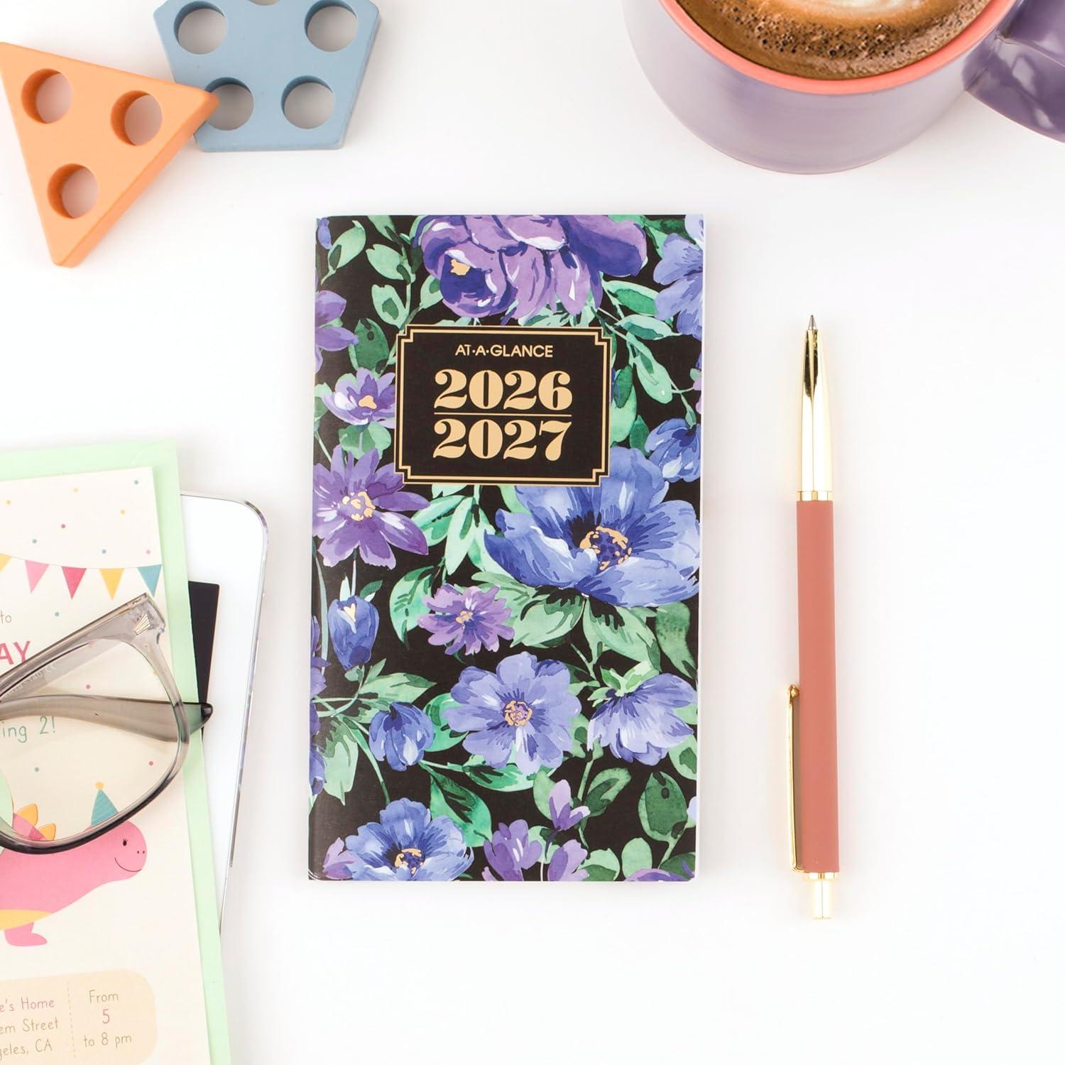 image:imageATAGLANCE 20262027 Planner 2 Year Monthly Planner 35 x 6 Pocket Size BADGE Floral 1753F021262026 New Edition