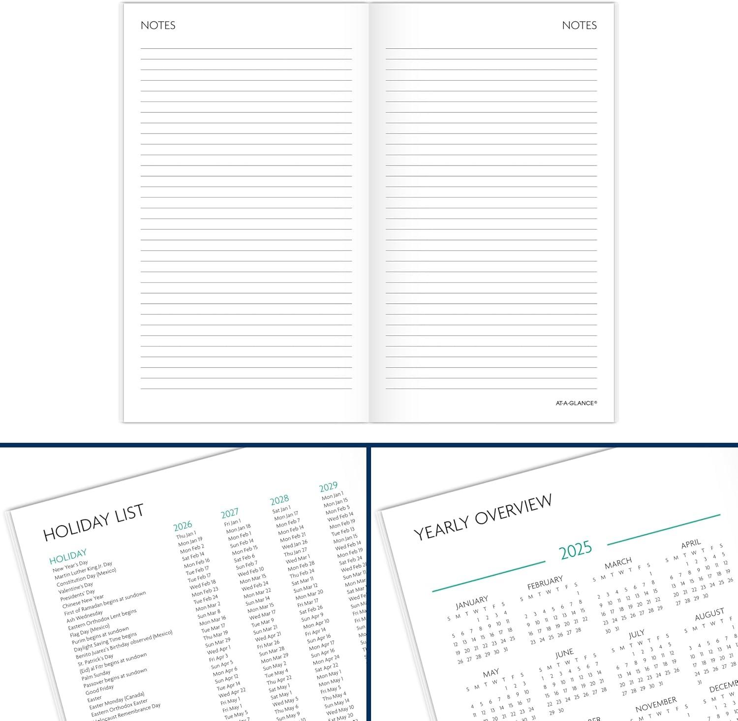 image:imageATAGLANCE 20262027 Planner 2 Year Monthly Planner 35 x 6 Pocket Size BADGE Floral 1753F021262026 New Edition