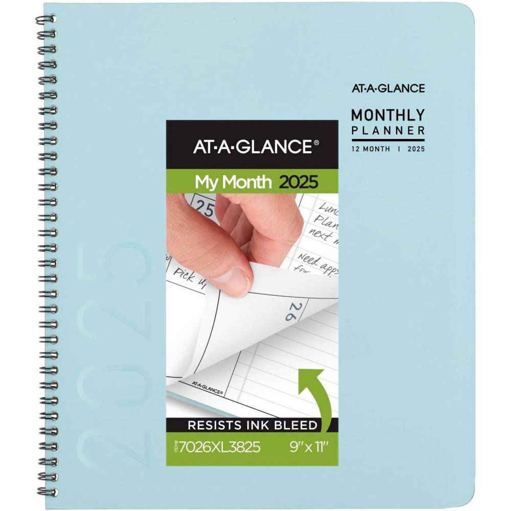 image:imageATAGLANCE 2026 Planner Monthly 9 x 11 Large Contemporary Lite Sky Blue 7026XL3826Sky Blue