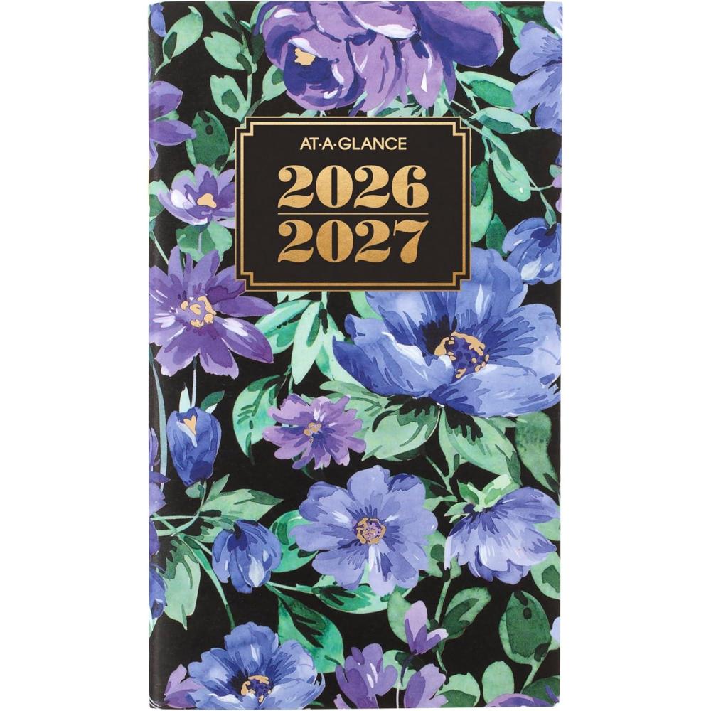 image:imageATAGLANCE 20262027 Planner 2 Year Monthly Planner 35 x 6 Pocket Size BADGE Floral 1753F021262026 New Edition