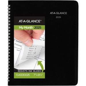 AT-A-GLANCE 2026 Planner, Monthly, 7″ x 8-3/4″, Medium, DayMinder, Black (G4000026)(7″ x 8-3/4″)