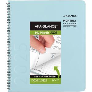 AT-A-GLANCE 2026 Planner, Monthly, 9″ x 11″, Large, Contemporary Lite, Sky Blue (7026XL3826)(Sky Blue)