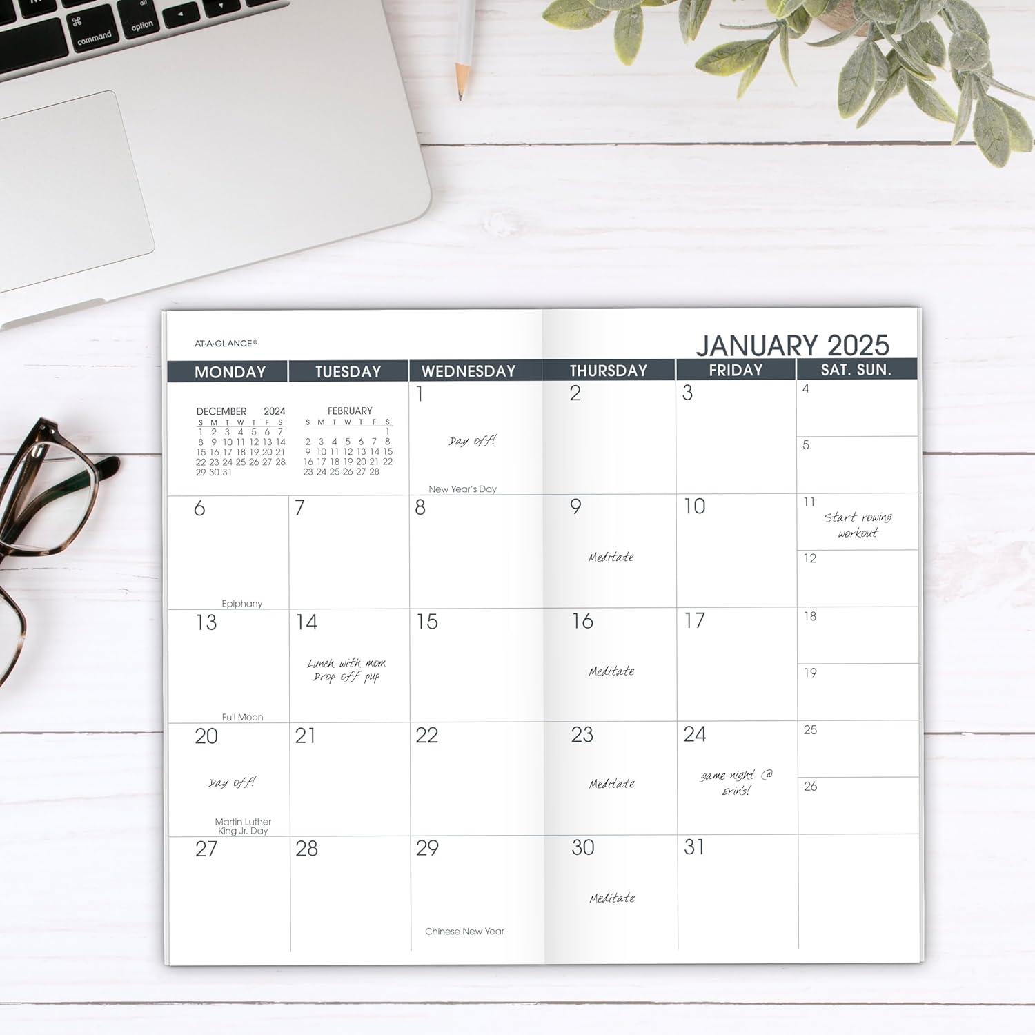 image:imageATAGLANCE 2026 Monthly Planner Refill for 70064 312 x 6 Pocket Size 7090610262026 New Edition