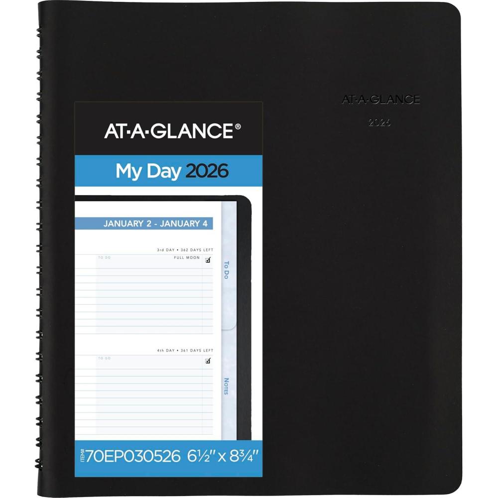 image:imageATAGLANCE 2026 Appointment Book Planner Daily 612 x 834 Medium The Action Planner Black 70EP0305262026 New Edition
