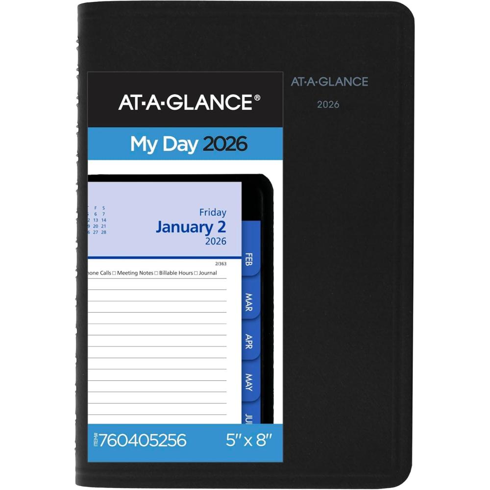 image:imageATAGLANCE 2026 Appointment Book Planner Daily amp Monthly 5 x 8 Small QuickNotes Black 760405262026 New Edition