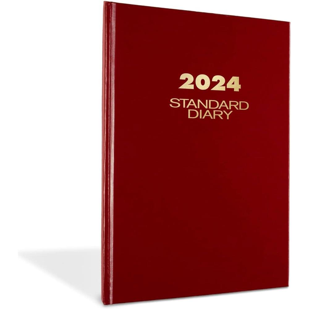 image:imageATAGLANCE 2026 Diary Standard Diary Daily 5 x 712 Small 12Month Hardcover Red SD3871326Large  734 x 12