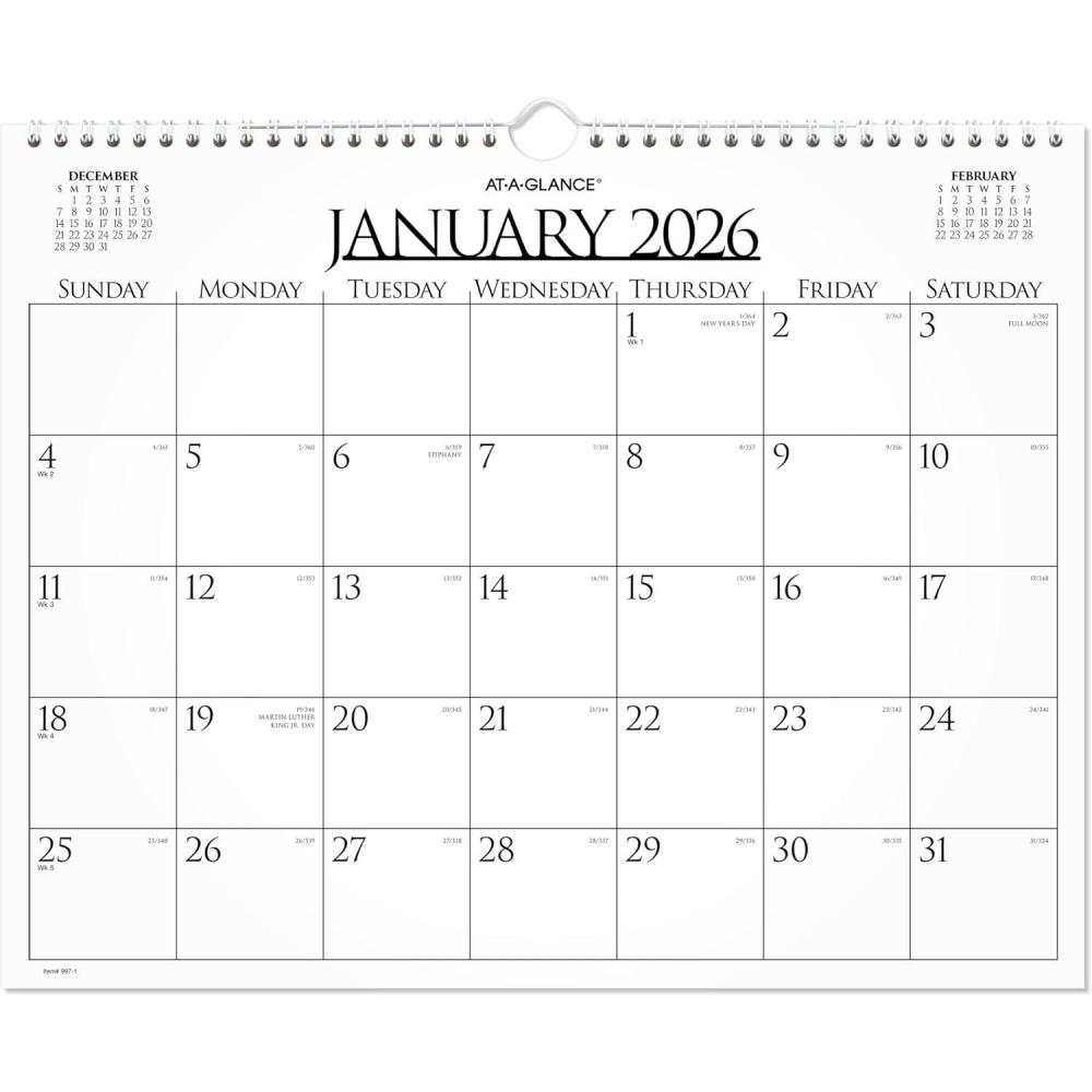 image:imageATAGLANCE 2026 Wall Calendar Monthly 15 x 12 Medium Business 9971262026 New Edition
