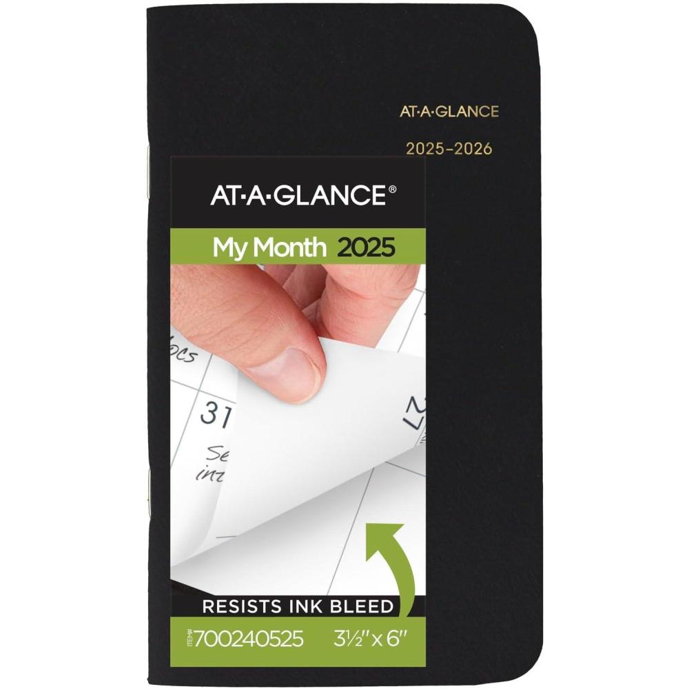 image:imageATAGLANCE 20262027 Planner 2 Year Monthly Planner 35 x 6 Pocket Size Black 70024052620252026
