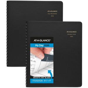 AT-A-GLANCE 2026 Appointment Book Planner, Daily, 8″ x 11″, Large, Four Person Group, Black (708220526)(2026 New Edition)