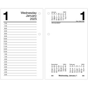 AT-A-GLANCE 2026 Desk Calendar Refill, Daily, 3-1/2″ x 6″, Standard, Loose-Leaf, Photographic (E4175026)(Standard Black)