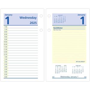AT-A-GLANCE 2026 Desk Calendar Refill, Daily, 3.5″ x 6″, Standard, Loose-Leaf (E717T5026)(QuickNotes)