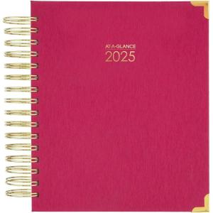 AT-A-GLANCE 2026 Planner, Daily & Monthly, 7″ x 8.75″, Medium, Hardcover, Harmony, Berry (6099-806-59-26)(2025 Old Edition)