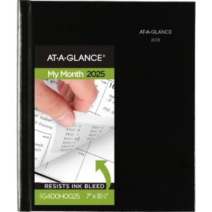 AT-A-GLANCE 2026 Planner, Monthly, 8″ x 11-3/4″, Large, Hardcover, DayMinder, Black (G470H0026)(2025 Old Edition)