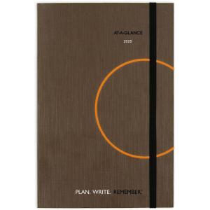 AT-A-GLANCE 2026 Planning Notebook, Daily, 5″ x 8.25″, Small, Plan. Write. Remember., Casebound, Gray (7062013026)(2025 Old Edition)