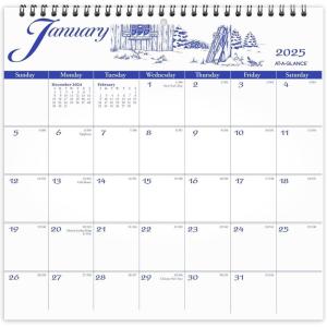 AT-A-GLANCE 2026 Wall Calendar, 12″ x 12″, Medium, Illustrator’s Edition (G10001726)(2025 Old Edition)
