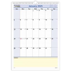 AT-A-GLANCE 2026 Wall Calendar, 12″ x 17″, Medium, QuickNotes (PM522826)(2025)