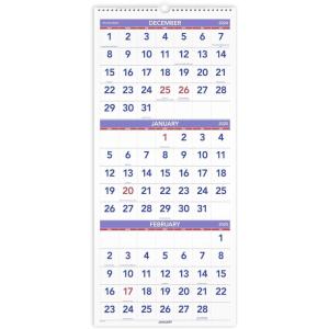 AT-A-GLANCE 2026 Wall Calendar, 15-1/2″ x 22-3/4″, Large, 3-Month Reference (PM62826)(2025 Old Edition)