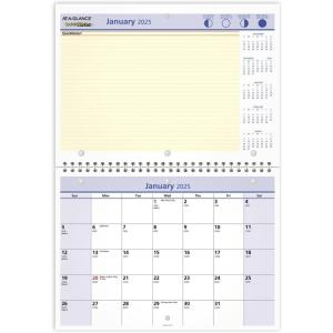 AT-A-GLANCE 2026 Wall & Desk Calendar, Monthly, 11″ x 8″, Small, Daily Blocks 1.25” x 1.25”, QuickNotes (PM502826)(2025 Old Edition)