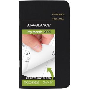 AT-A-GLANCE 2026-2027 Planner, 2 Year Monthly Planner, 3.5″ x 6″, Pocket Size, Black (700240526)(2025-2026)