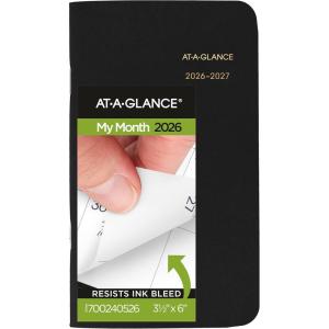 AT-A-GLANCE 2026-2027 Planner, 2 Year Monthly Planner, 3.5″ x 6″, Pocket Size, Black (700240526)(2026-2027)