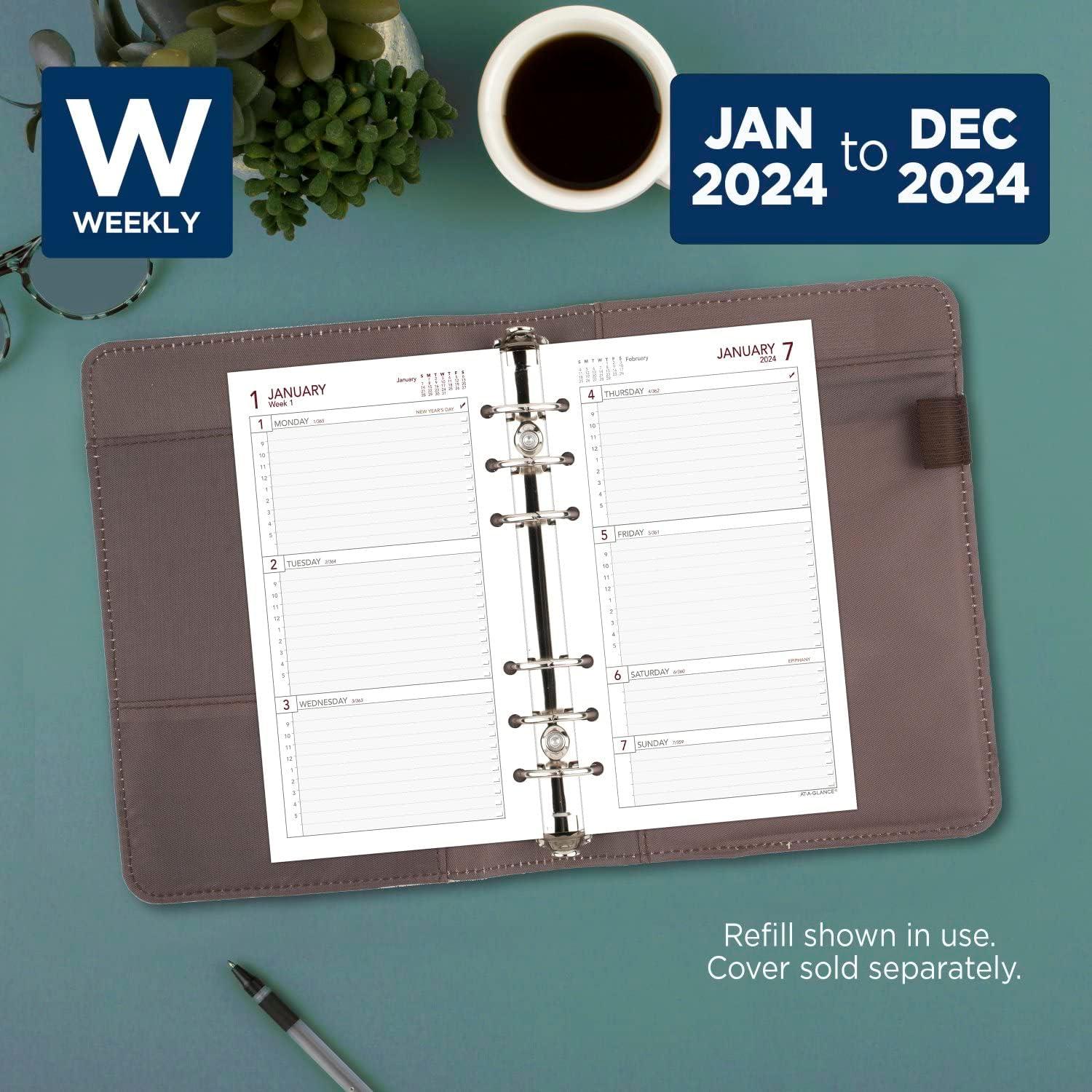 image:imageATAGLANCE 2026 Planner Refill Weekly 314 x 612 Portable Size 2 064287262024 Old Edition
