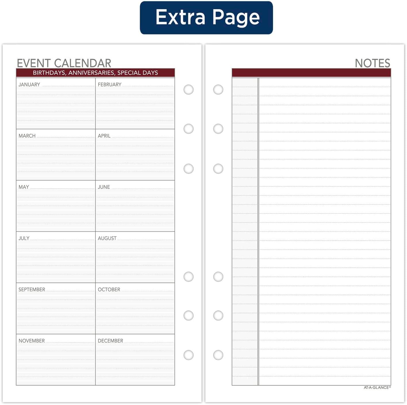 image:imageATAGLANCE 2026 Planner Refill Weekly 314 x 612 Portable Size 2 064287262024 Old Edition