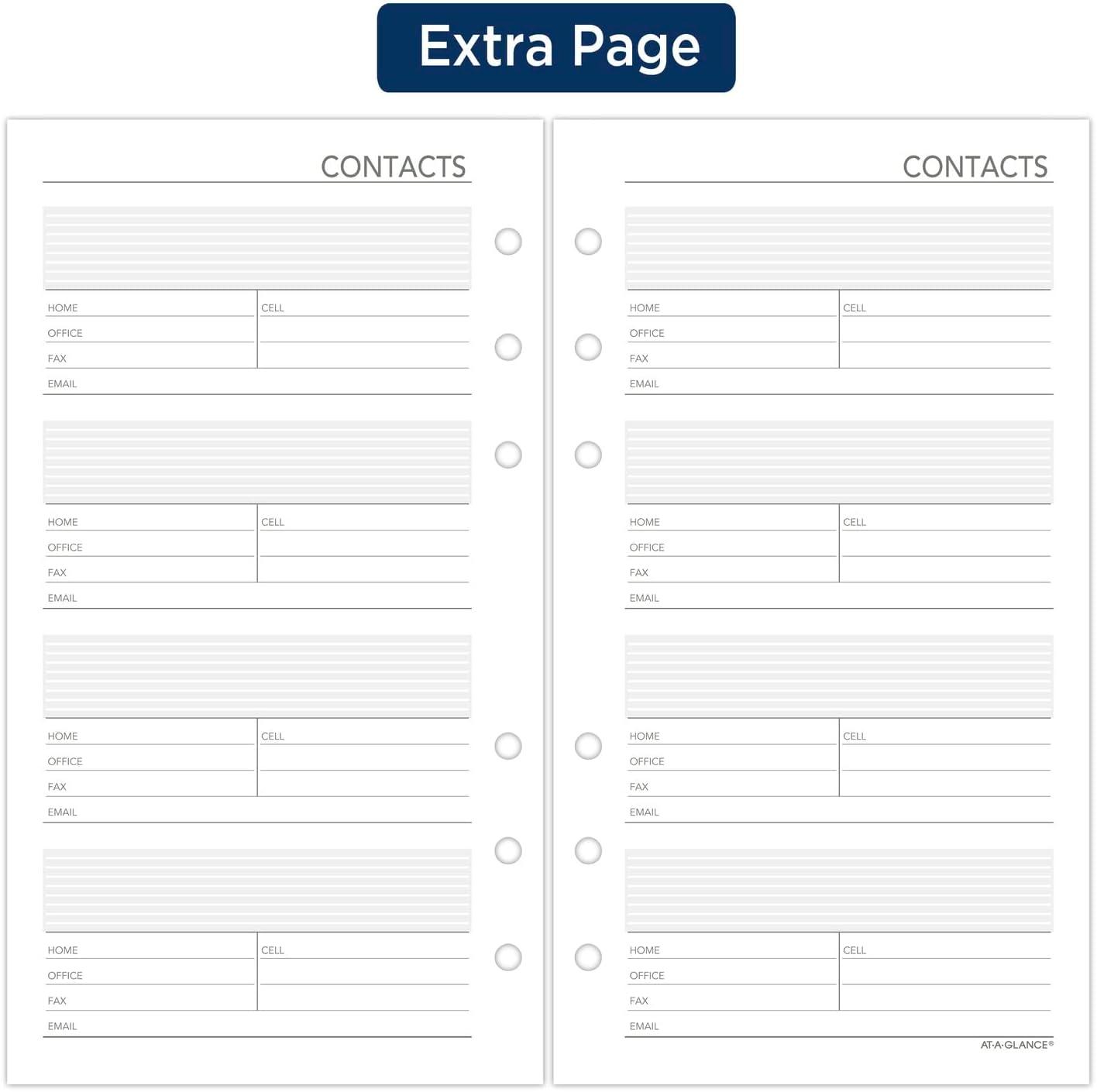 image:imageATAGLANCE 2026 Planner Refill Weekly 314 x 612 Portable Size 2 064287262024 Old Edition