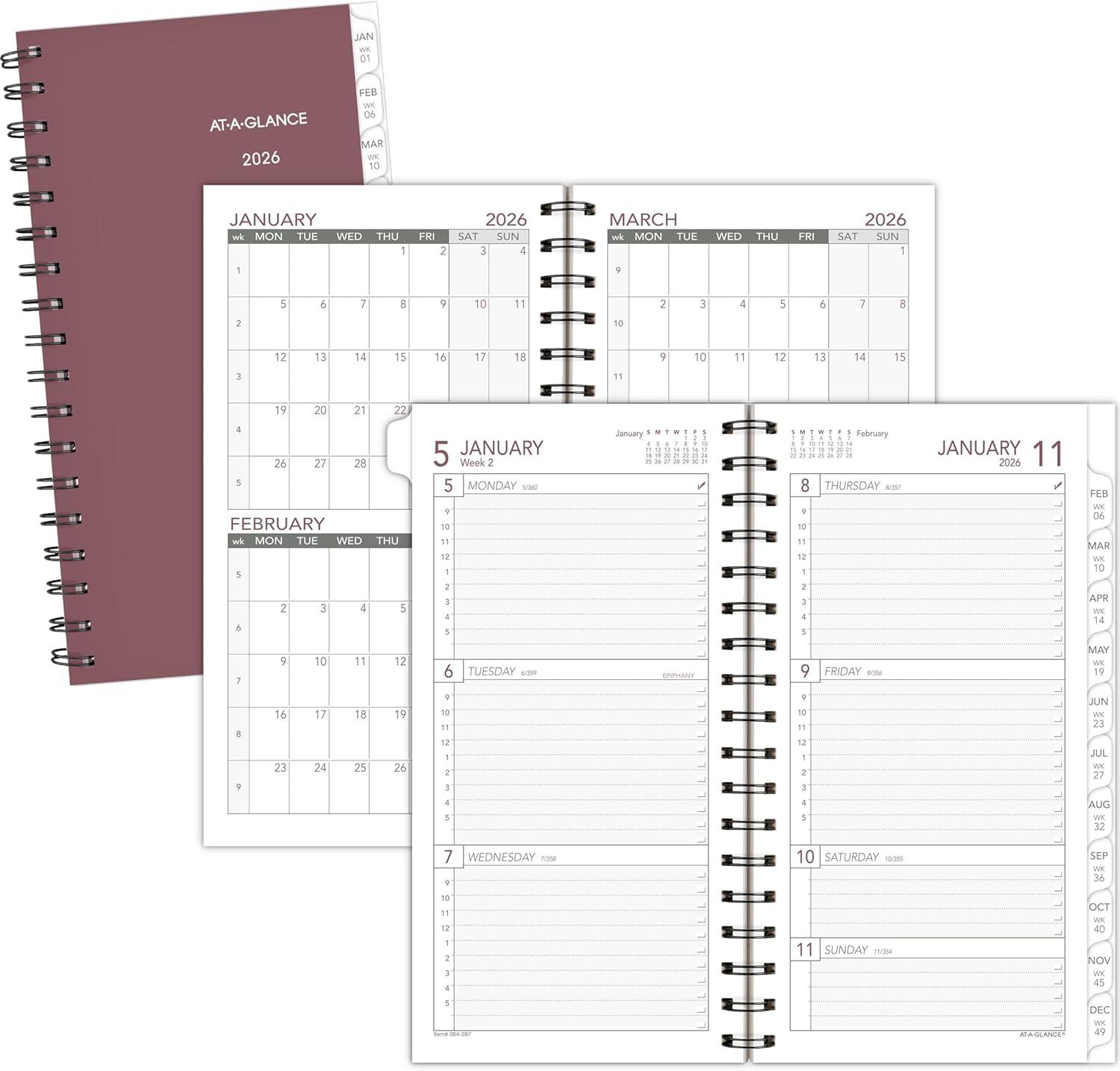 image:imageATAGLANCE 2026 Planner Refill Weekly 314 x 612 Portable Size 2 064287262026 New Edition