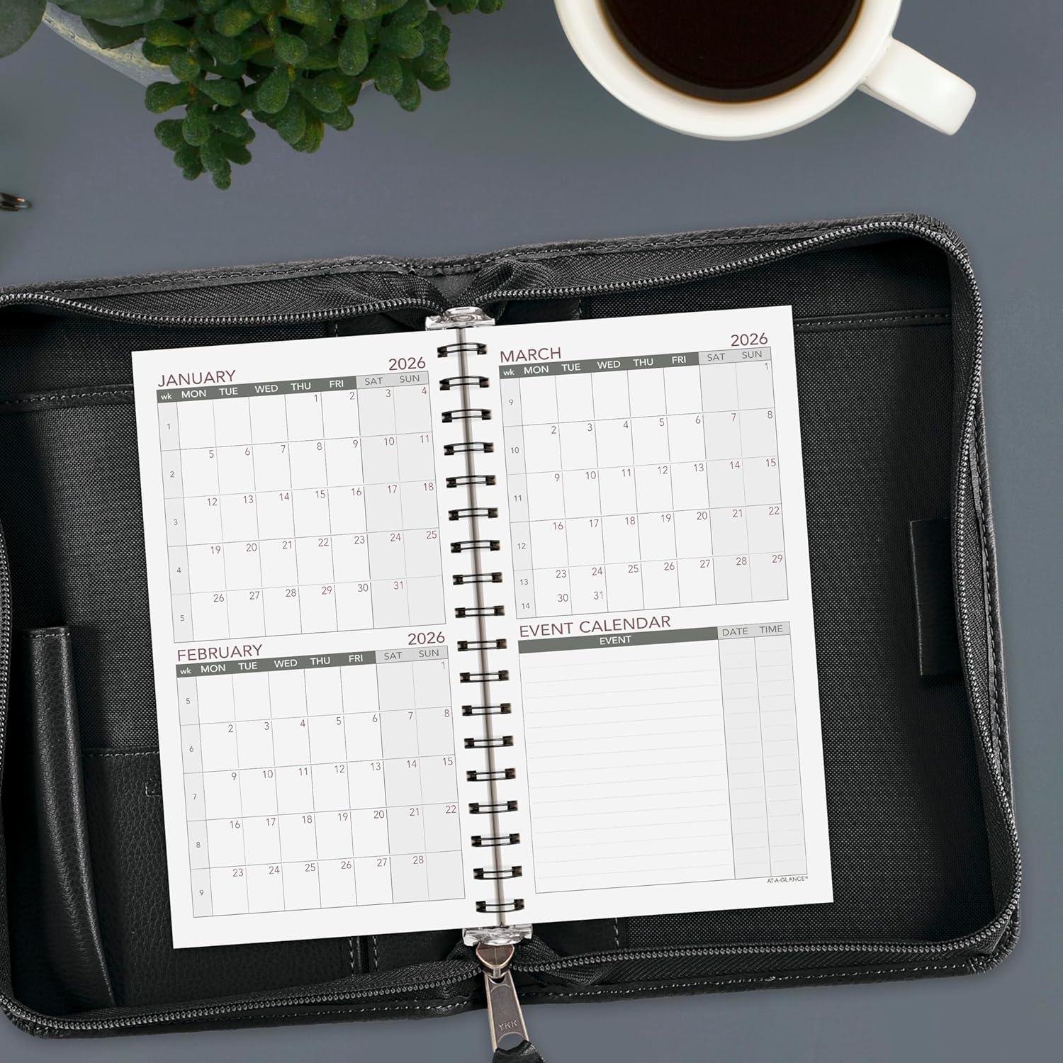 image:imageATAGLANCE 2026 Planner Refill Weekly 314 x 612 Portable Size 2 064287262026 New Edition
