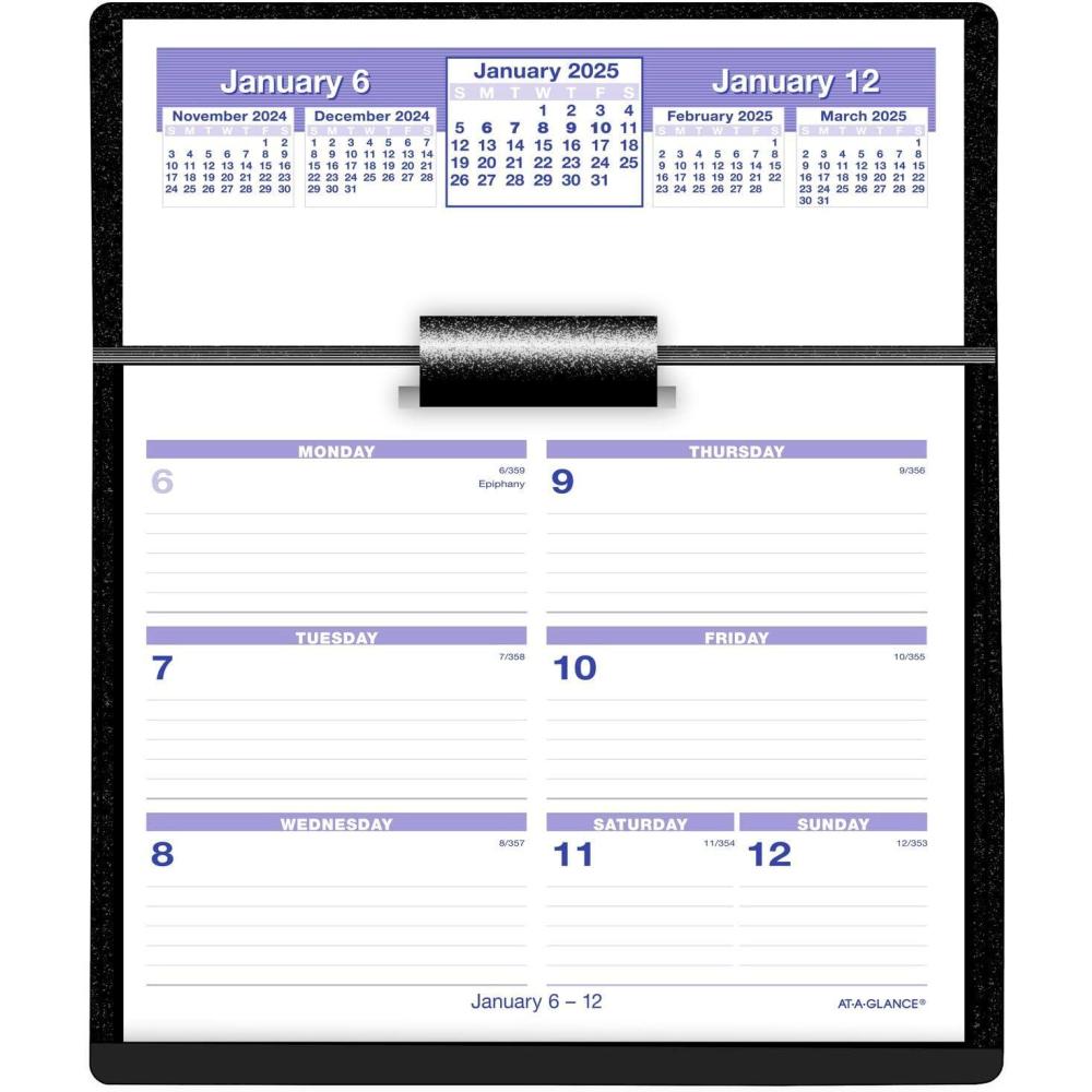 image:imageATAGLANCE 2026 Desk Calendar and Base Weekly 512 x 7 FlipAWeek SW700X00262025 Old Edition